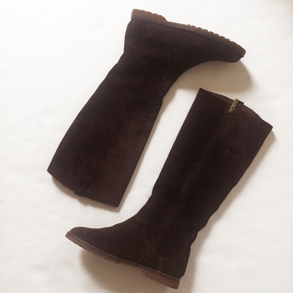 Gant Dark Brown Suede Riding Boots Size 39 - Picture 2 of 8